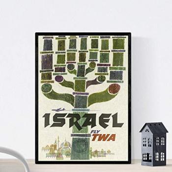 Cartel De Publicidad Vintage Conoce Israel