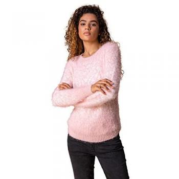 Light Pink Mosaic Wool Sweater