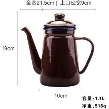 Chinese Medicine Enamel Teapot