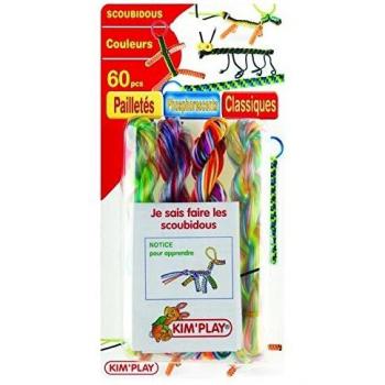 KIMPLAY Kit Brins scoubidou x60 + notice