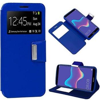 Funda Flip Cover Huawei Y9 (2018) Color Azul