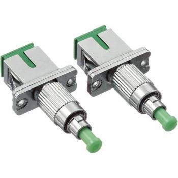 SC Female to FC Male APC Fiber Optic Adapter