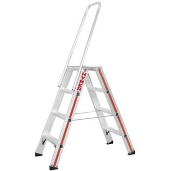 Escabeau Hymer 2×4 marches à fixation sécurisée