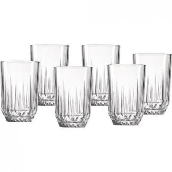 Ritzenhoff & Breker Palace‑Glas für Longdrinks 350 ml – 6er Packung, facettiert