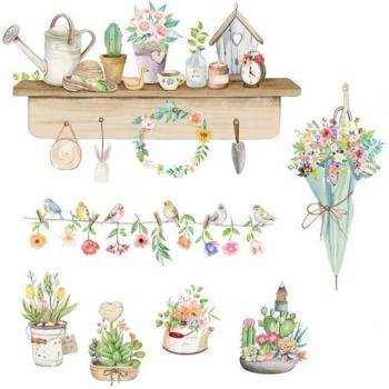 Garden Potted Plant Wall Decals