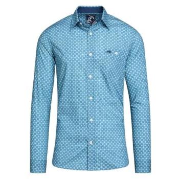 Diamond Print Mens Shirt by Raging Bull – 6XL