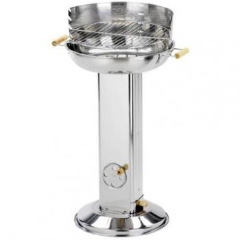 Grill ACTIVA BAVARIA 11300 – Cadre en acier inoxydable, plaque de cuisson Ø 39 cm, bac à cendres détachable