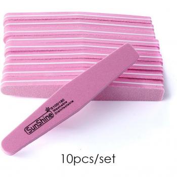 Limes à ongles double face 100/180 - 10 pièces