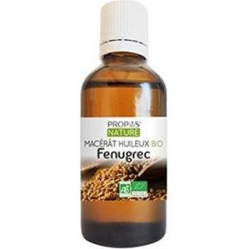 Macérât huileux bio de fenugrec Trigonella foenum‑graecum 50 ml