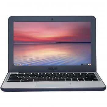 GradeB - ASUS C202SA-GJ0027 11.6-inch Chromebook - Silver/Blue - Intel Celeron N3060 2 GB RAM 16 GB eMMC - Chrome OS - Ruggedised and Water Resistant Design with 180 Hinge