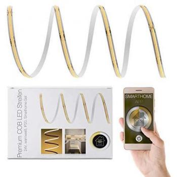 4V COB LED Streifen Smart Home-Set | warmweiß | inkl Zigbee Controller & Netzteil | 1-7m | IP20