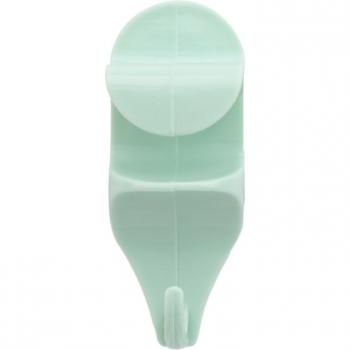 Soporte de plástico autoadhesivo para lavabo, gancho mural resistente, 1 unidad