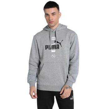 Sudadera Casual Hombre Puma Gris