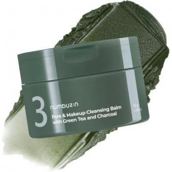 Balsamo Detersione Viso Pori e Make-up Numbuzin No.3 Tè Verde e Carbone - 85g