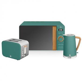1.7L Kettle, 2 Slice Toaster & 20L Microwave Triple Pack