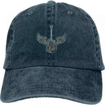 Rock Guitar Washed Cotton Men's Cap