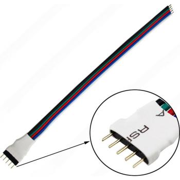 5pcs 5Pin RGBW LED Connector Strip to Controller Adapter 15cm Wire