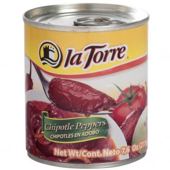 La Torre Chiles Chipotles, geräucherte Jalapeños, 6er Pack