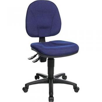 Modello 10 Office Chair Giratoria con Stoffa Blu