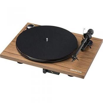 Pro-Ject Essential III HP Audiophiler Plattenspieler mit Kopfhörerausgang (Walnuss)