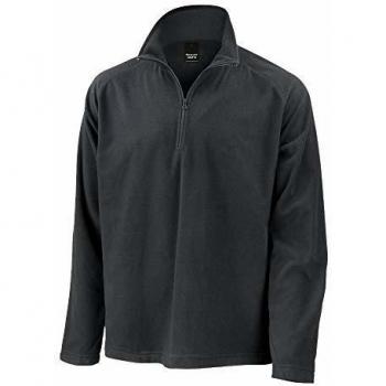 Result Men's 2XL Black Microfleece Collar Jacket