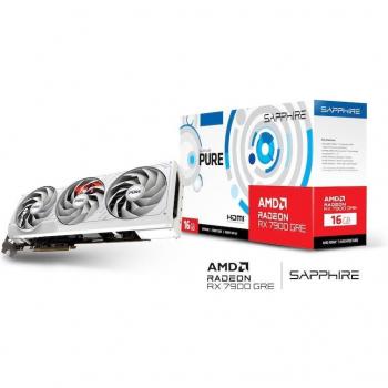 Sapphire Radeon RX7900GRE Gaming PURE OC 16GB GDDR6 HDMI DP - 16.384 MB - OC 16GB GDDR6 DUAL HDMI DUAL DP (11325-03-20G)
