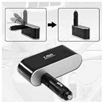 Adaptador Triple Satycon con Mechero y USB