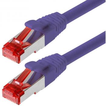 Helos RJ45 Patchkabel CAT 6a, lila, 10m
