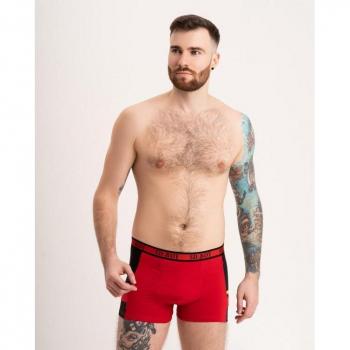 ISSA Plus 3XL Red Cotton Boxer Shorts with Inserts