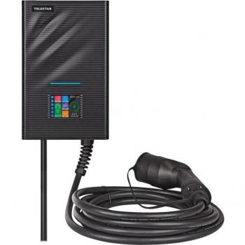 Cargador Telestar EC311S6, 11 kW, 6 m, con protección FI, compatible con KfW