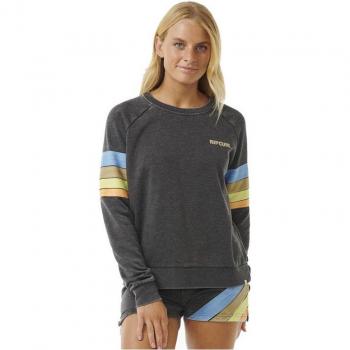 Felpa Rip Curl High Tide Surf Raglan Nero XS