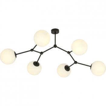 Luminance Hexa‑Ciel – Plafonnier Noir Opale