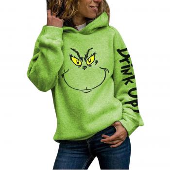 Sudadera Navideña con Capucha Grinch Estilo L
