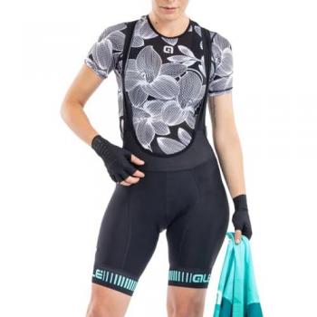Shorts vélo road ALE Prr Strada Noir-Turquoise XS femmes