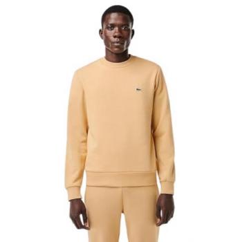 Felpa Lacoste girocollo crema taglia 6