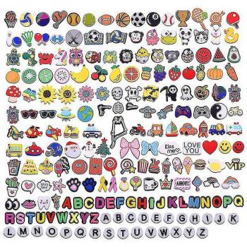 Charms Divertidos para Zuecos Croc - 100 Piezas