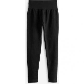 Leggings Next Noir Taille Haute Côtelé