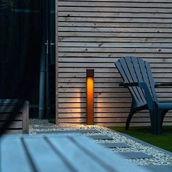 QAZQA Industrial Outdoor Standing Light Rust Brown 65 cm IP44 - Baleno