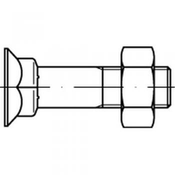 Senkschraube Niedriger Vierkantansatz – M12 x 25 mm, 8.8, Stahl