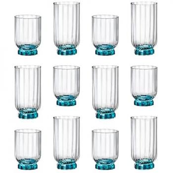 Bormioli Rocco Blue‑Clear 430 ml Florian Glasses