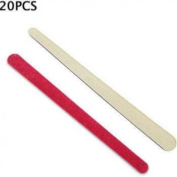 Pink Purple Sanding Nail File Set - 10/20PCS