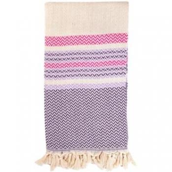 Toalla Fouta Zigzag Lila