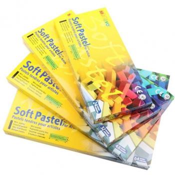 Pastellkreide Set 48 Farben - Einfach zu verwenden, tragbar, weich für Malerei und Haarfarbe