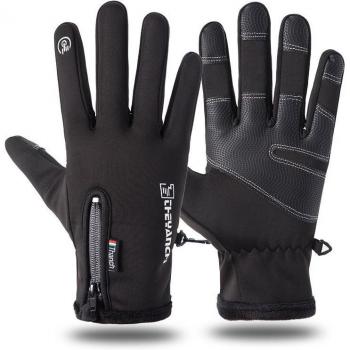 Unisex Warm Fleece Ski Gloves - Cold-Proof, Waterproof, Windproof