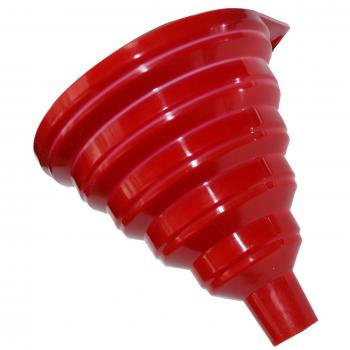 HelpCuisine - Embudo de Silicona Expandible Rojo y Verde