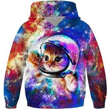 Cappotto a Pile Unicorno 3D per Bambini 11‑14 anni