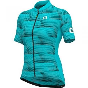 Maillot Alé Solid Sharp mujer manga corta azul agua - M