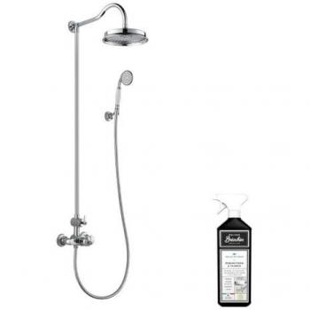 Paini France - Columna de ducha termostática paini Lady's Chrome + Limpiador Briochin