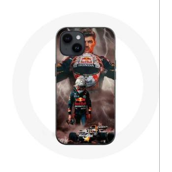 Funda de iPhone 14 Plus Maniacase - Max Verstappen - Fórmula 1 - Color Negro