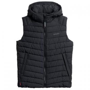 Chaleco Superdry Fuji Azul Oscuro con Capucha
